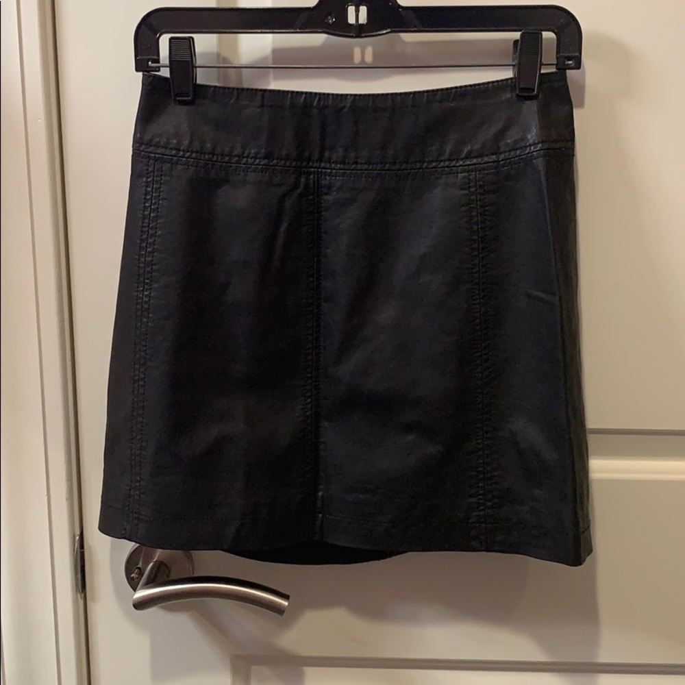 Free people leather skirt